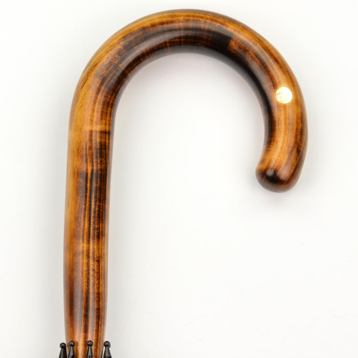 Fox Umbrellas RS16 Scorched Maple Solid With Inlaid Mother Of Pearl