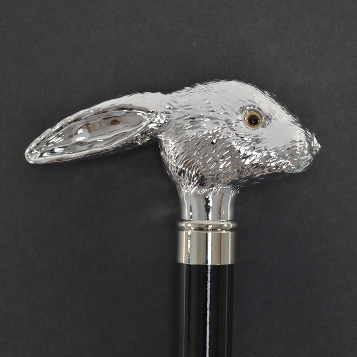 Fox Umbrellas TEL13 (8 Rib) Nickel Finish Rabbit Head