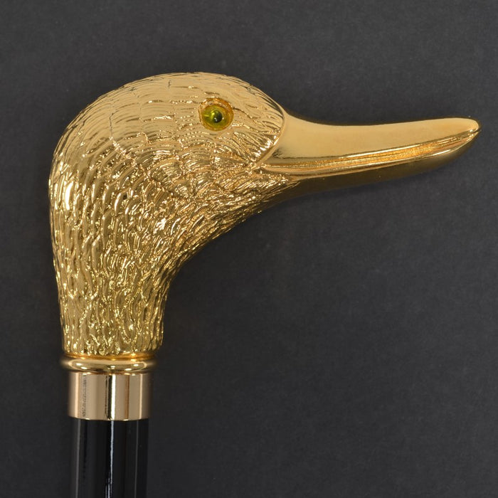 Fox Umbrellas TEL14 (8 Rib) Gilt Finish Classic Duck Head