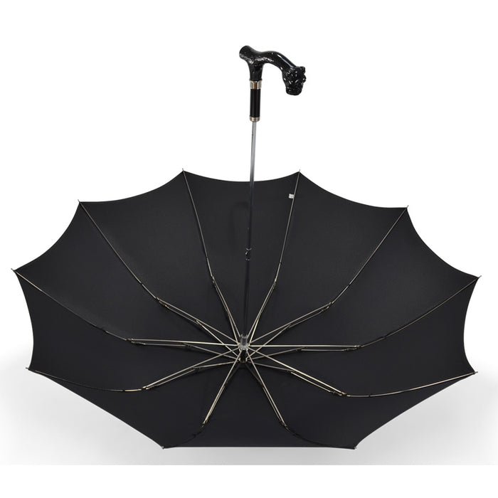 Fox Umbrellas TEL18 (10 RIB) Black Edition Animal Head