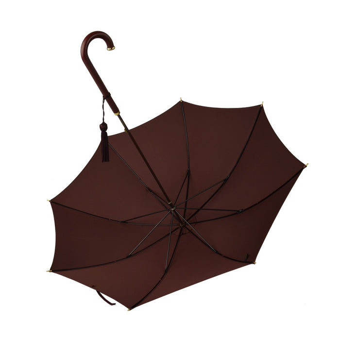 Fox Umbrellas WL6N Stout Leather Crook With Rolled Gold Nose (6 Handle Choices)