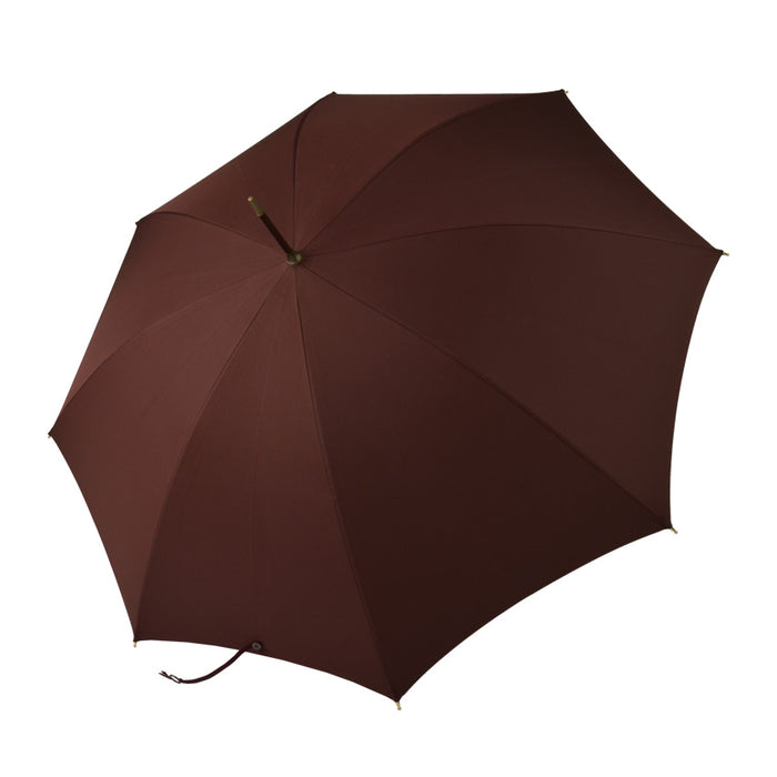 Fox Umbrellas WL6N Stout Leather Crook With Rolled Gold Nose (6 Handle Choices)