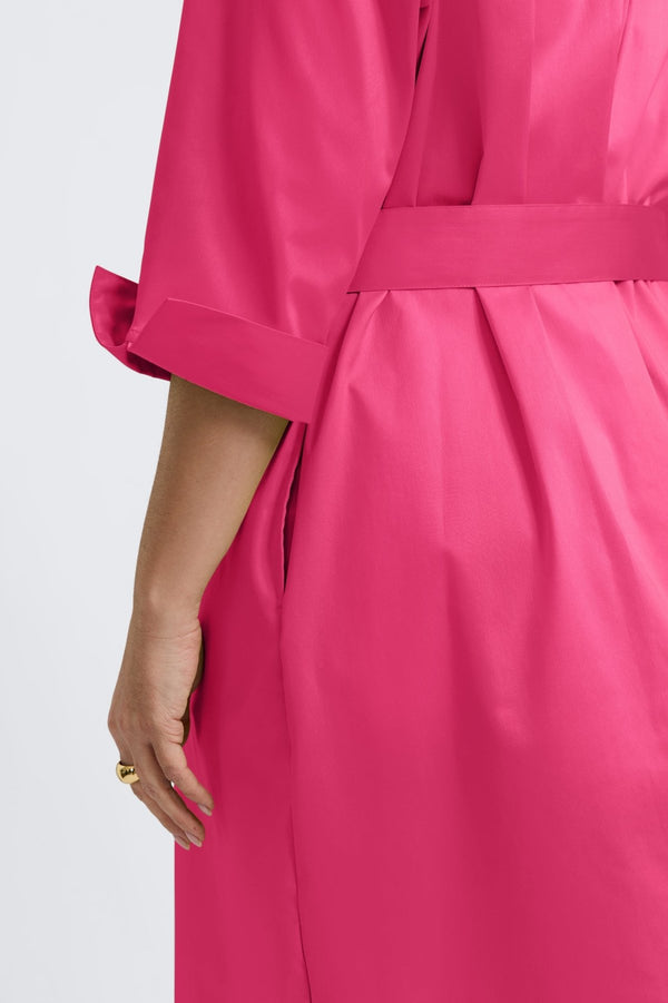 Foxcroft Agnes Plus No Iron Stretch Matte Sateen 3/4 Sleeve Dress