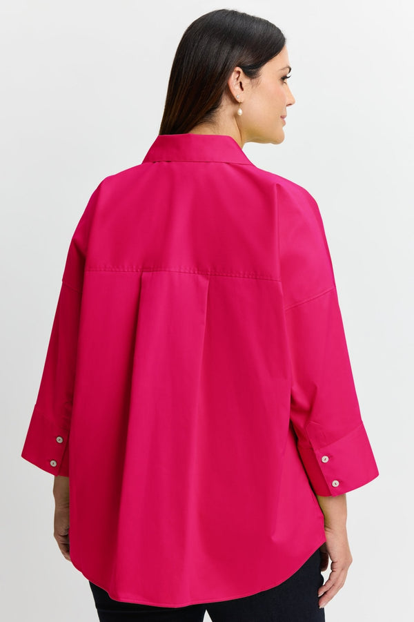 Foxcroft Avery Plus No Iron Stretch Matte Sateen Long Sleeve Shirt