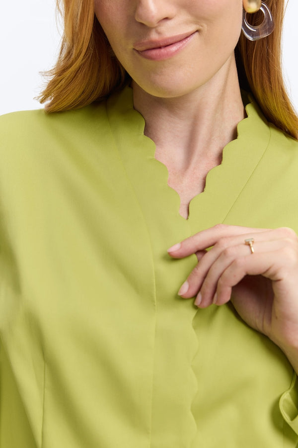 Foxcroft Bridget Stretch Matte Sateen No Iron Long Sleeve Shirt