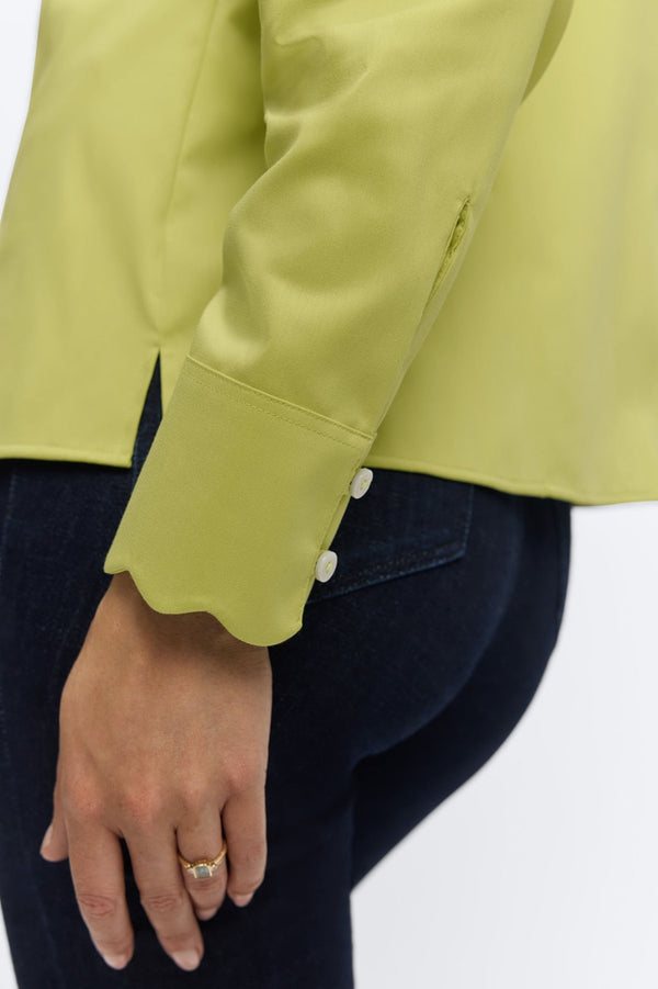 Foxcroft Bridget Stretch Matte Sateen No Iron Long Sleeve Shirt