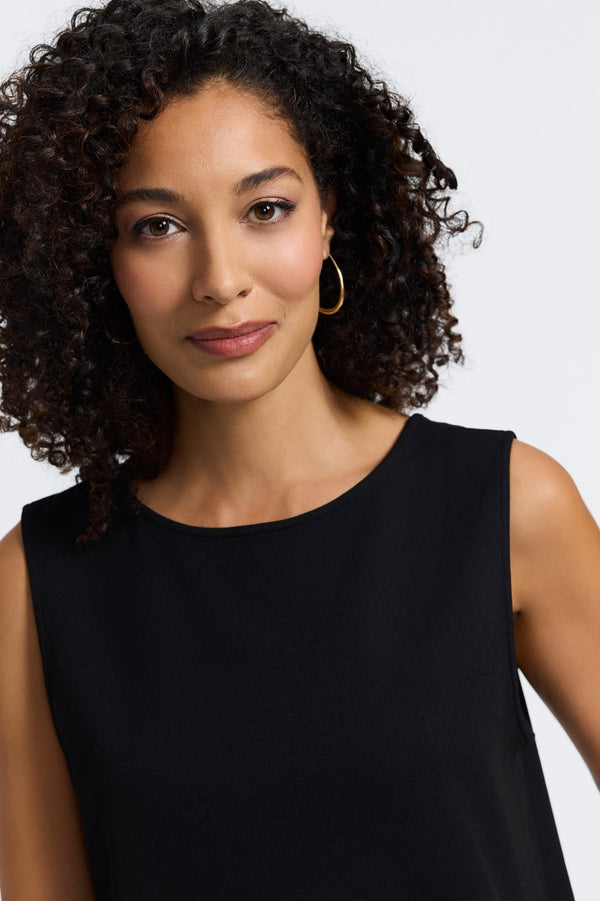 Foxcroft Callie Knit Crepe Reversible Sleeveless Tank