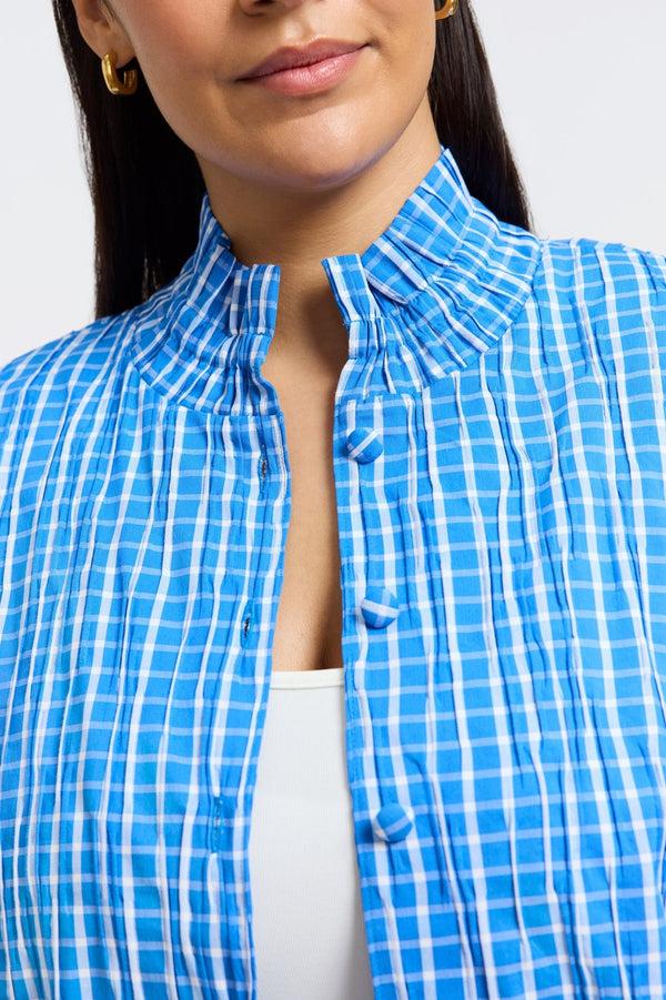 Foxcroft Carolina Plus Crinkle 3/4 Sleeve Shirt Jacket