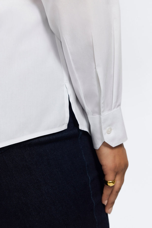 Foxcroft Dianna Plus No Iron Pinpoint Long Sleeve Shirt