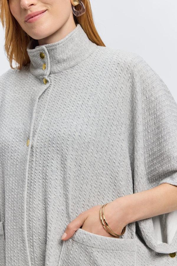 Foxcroft Aspyn Cable Knit Cape Tunic