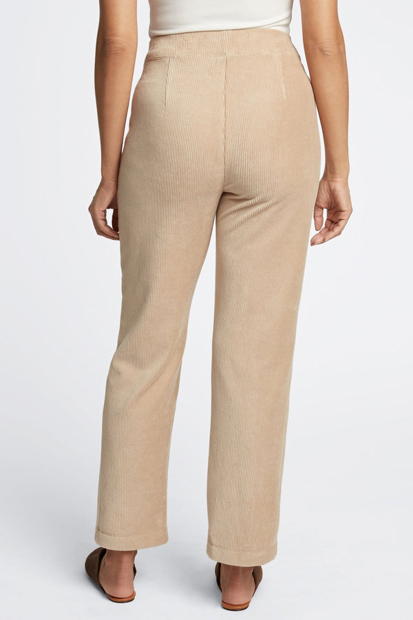 Foxcroft Caden Ankle Length Plush Cord Pant
