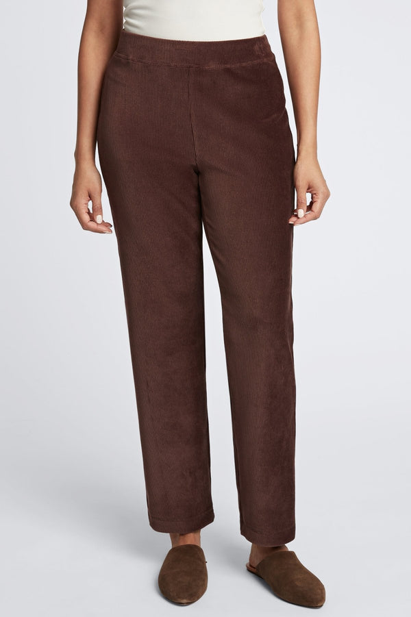 Foxcroft Caden Ankle Length Plush Cord Pant