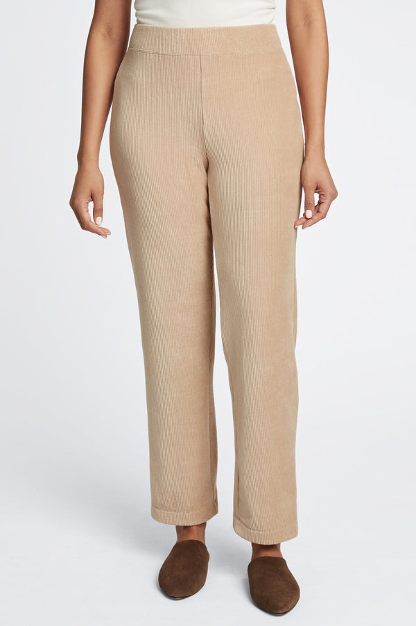 foxcroft Caden Ankle Length Plush Cord Pant