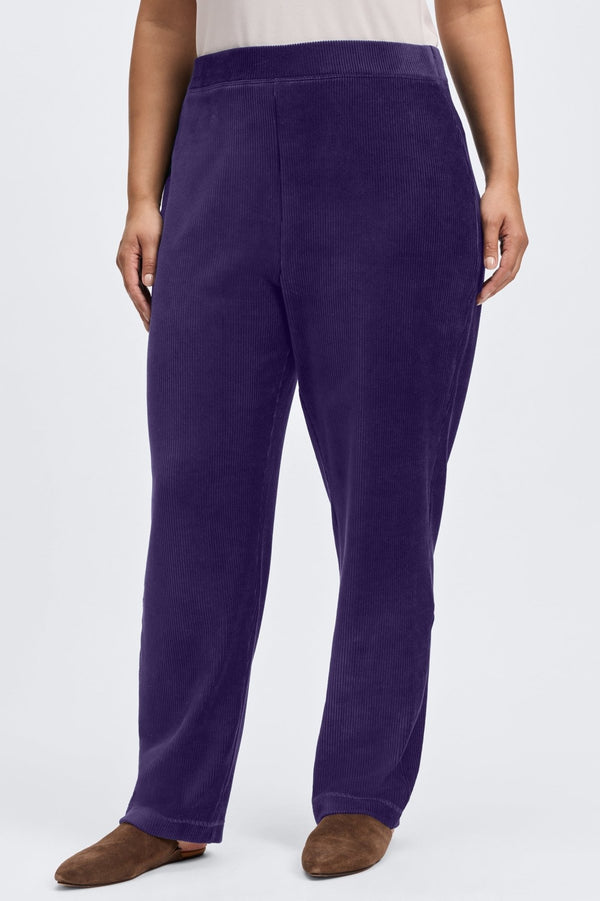 foxcroft Caden Plus Ankle Length Plush Cord Pant