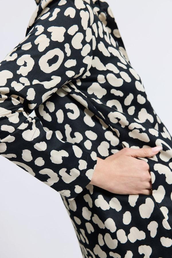 Foxcroft Carolina Cheetah Long Sleeve Shirt Jacket