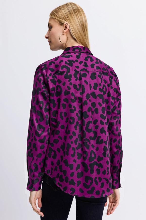 Foxcroft Charlie Cheetah Long Sleeve Shirt