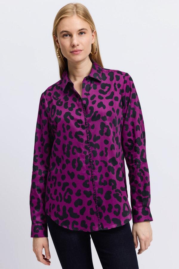 foxcroft Charlie Cheetah Long Sleeve Shirt