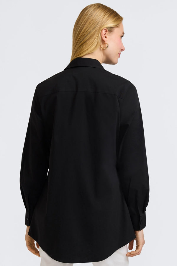 Foxcroft Cici No Iron Stretch Long Sleeve Tunic