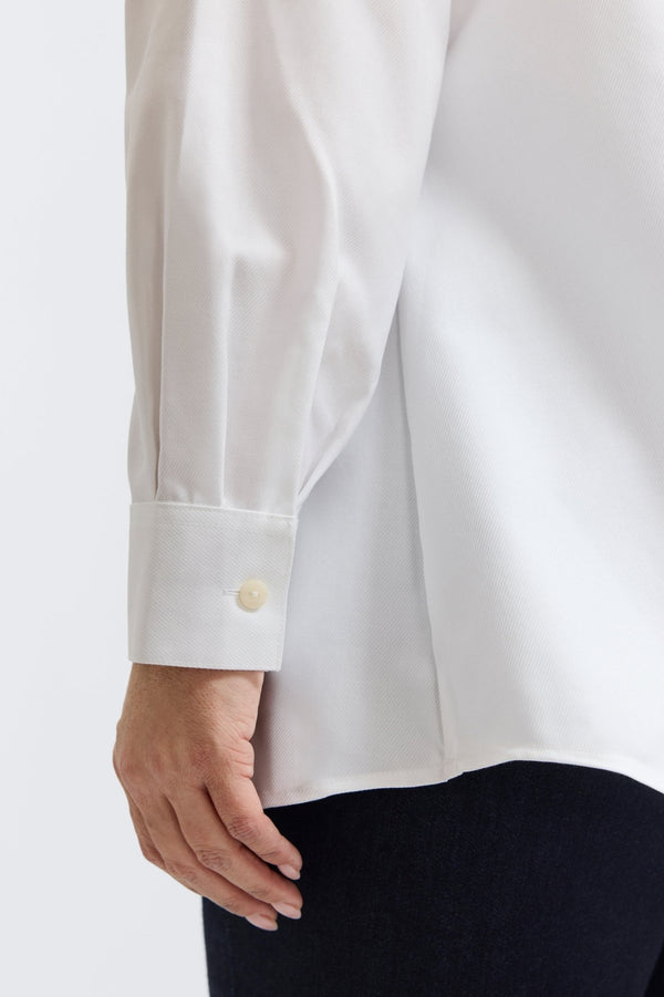 Foxcroft Cici Plus Cavalry Twill Long Sleeve Tunic