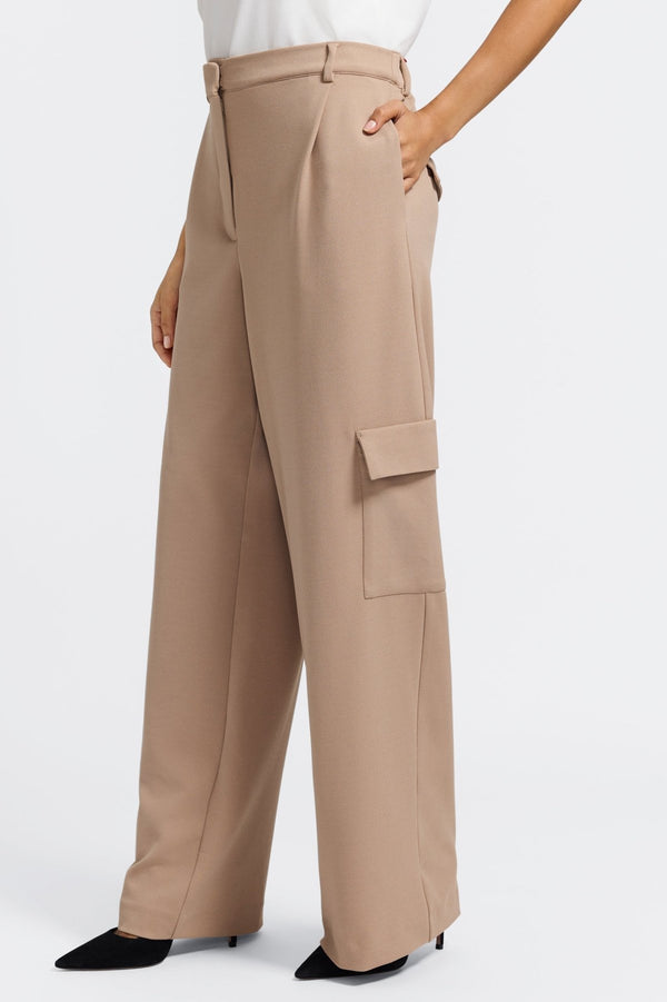 Foxcroft Elizabeth Knit Crepe Cargo Pants