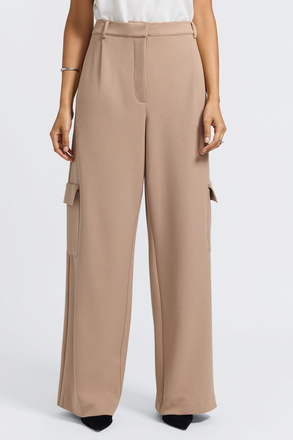 foxcroft Elizabeth Knit Crepe Cargo Pants