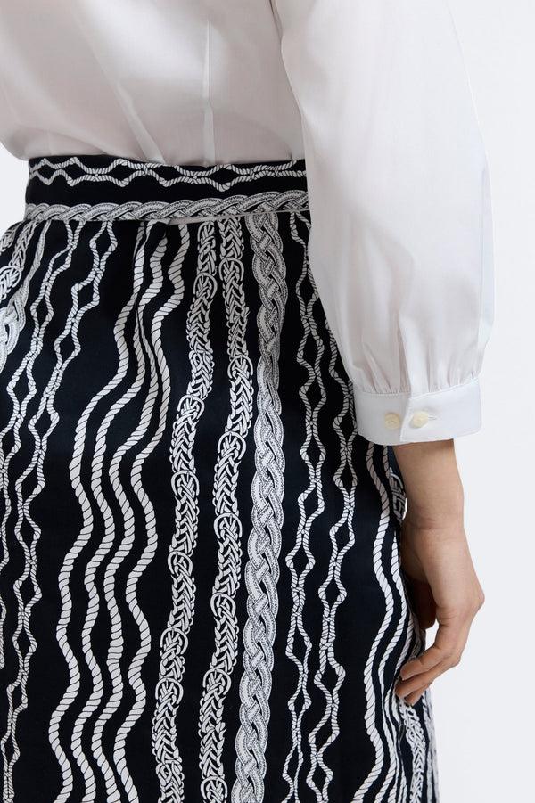 Foxcroft Esther Braided Belts 3/4 Sleeve Dress