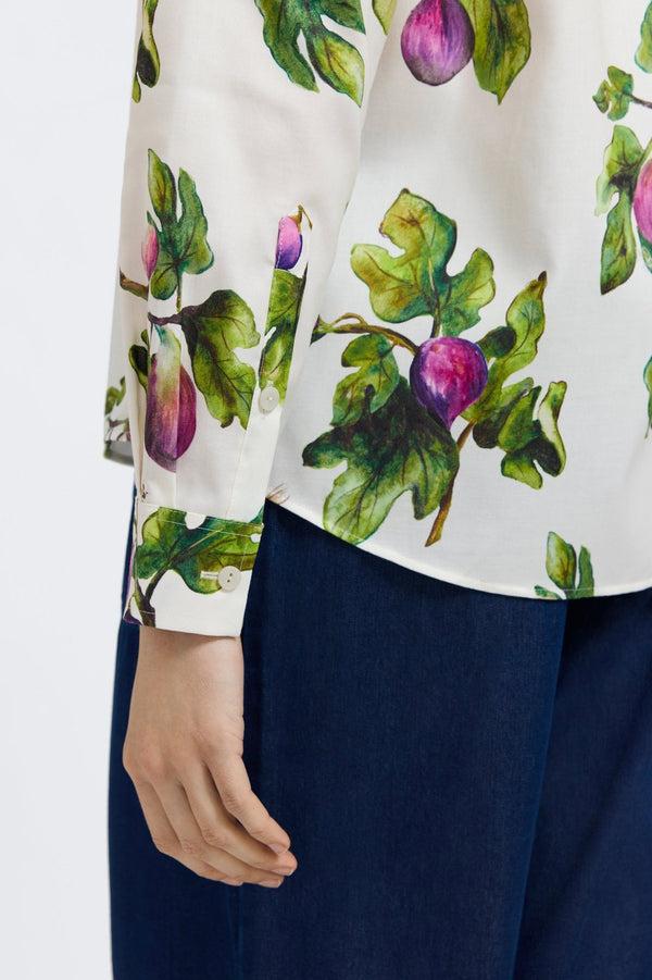 Foxcroft Hampton Sweet Figs Long Sleeve Shirt