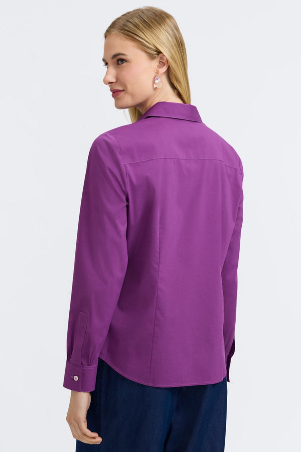 Foxcroft June No Iron Stretch Long Sleeve Shirt