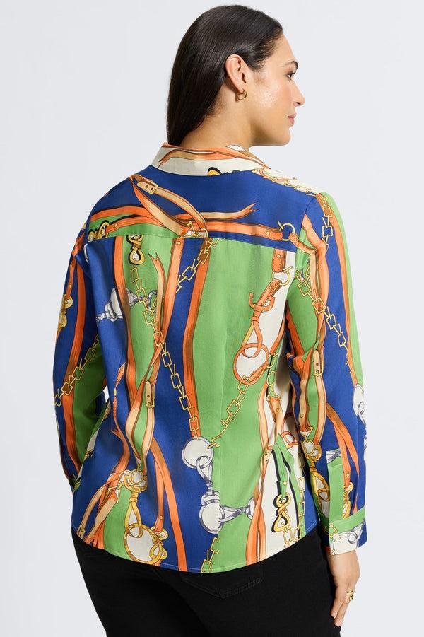 Foxcroft June Plus Status Chain Long Sleeve Shirt