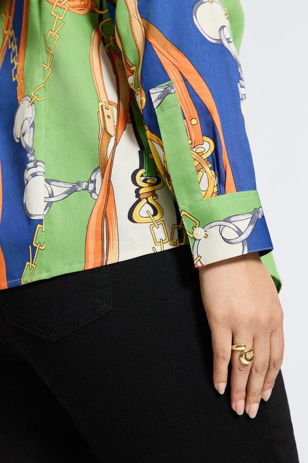 Foxcroft June Plus Status Chain Long Sleeve Shirt