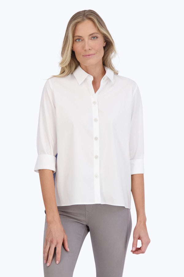 Foxcroft Kelly No Iron Stretch 3/4 Sleeve Shirt