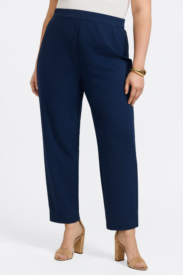Foxcroft Louisa Plus Knit Crepe Ankle Pants
