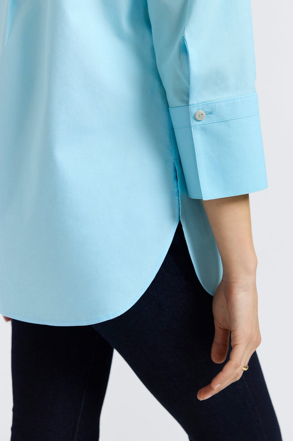 Foxcroft Madison No Iron Pinpoint 3/4 Sleeve Tunic