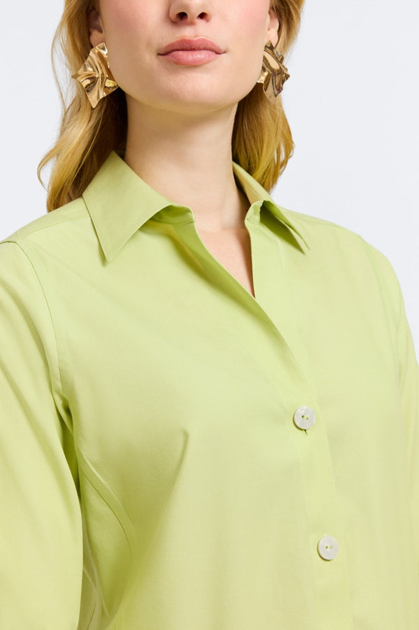Foxcroft Paityn No Iron Pinpoint 3/4 Sleeve Shirt
