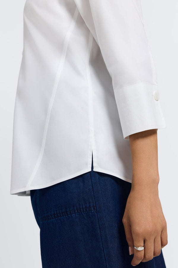 Foxcroft Paityn No Iron Pinpoint 3/4 Sleeve Shirt