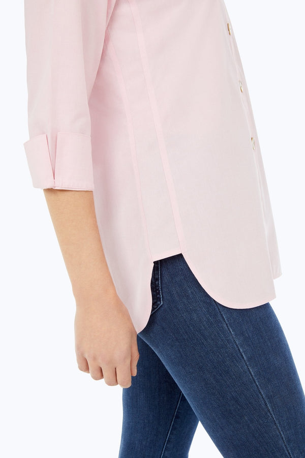 Foxcroft Pandora No Iron Pinpoint 3/4 Sleeve Tunic