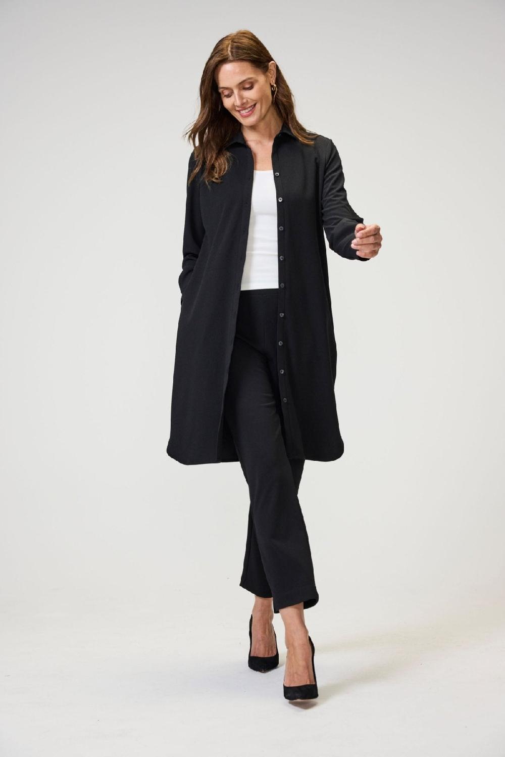Foxcroft Rocca Plus Knit Crepe Long Sleeve Dress