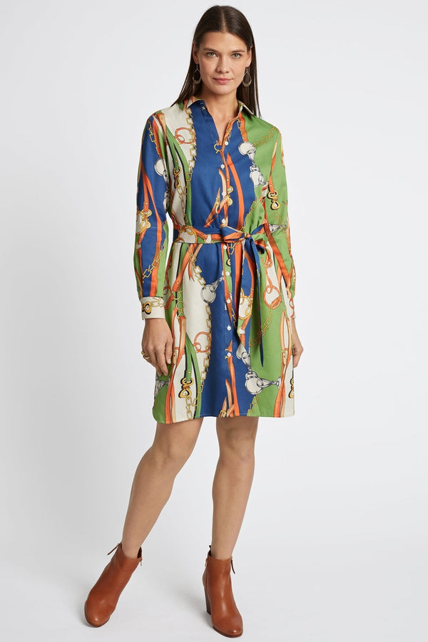 foxcroft Rocca Status Chain Long Sleeve Dress