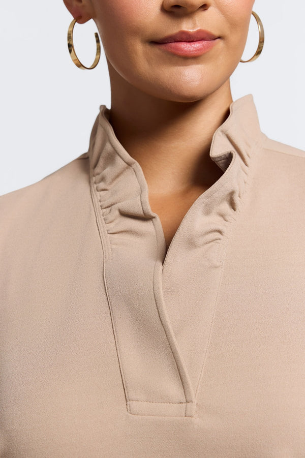 Foxcroft Tammy Plus Knit Crepe Sleeveless Top