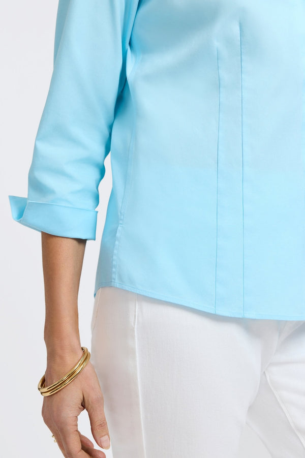 Foxcroft Taylor No Iron Pinpoint 3/4 Sleeve Shirt