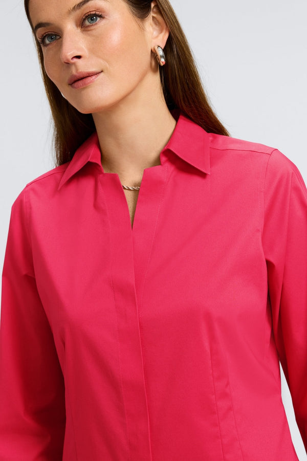 Foxcroft Taylor No Iron Stretch Long Sleeve Shirt