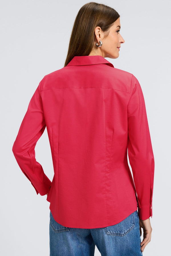 Foxcroft Taylor No Iron Stretch Long Sleeve Shirt