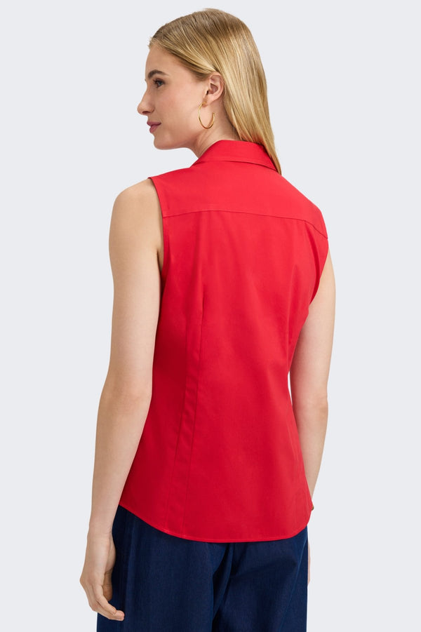 Foxcroft Taylor No Iron Stretch Sleeveless Shirt
