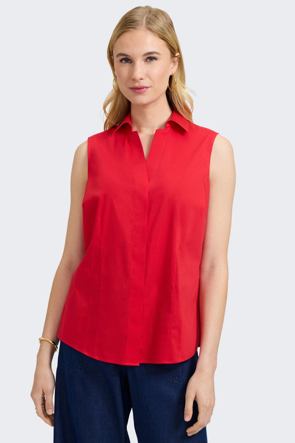 foxcroft Taylor No Iron Stretch Sleeveless Shirt