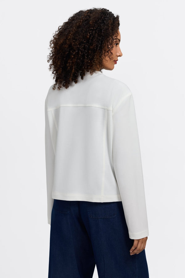 Foxcroft Valerie Knit Crepe Long Sleeve Jacket