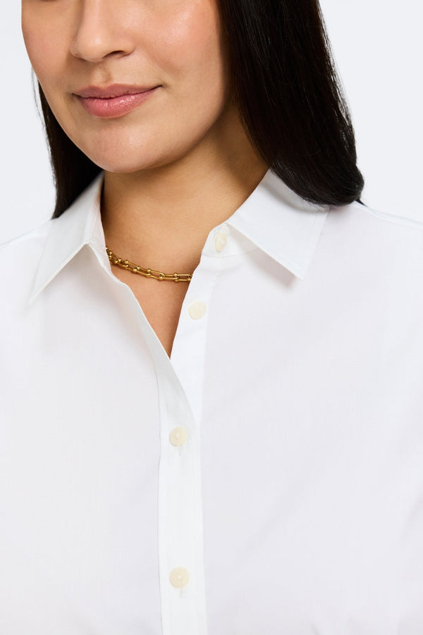 Foxcroft Juliet Plus No Iron Stretch 3/4 Sleeve Shirt