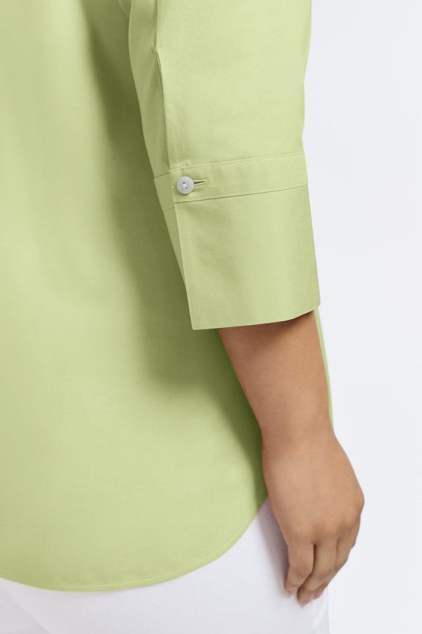 Foxcroft Madison Plus No Iron Pinpoint 3/4 Sleeve Tunic