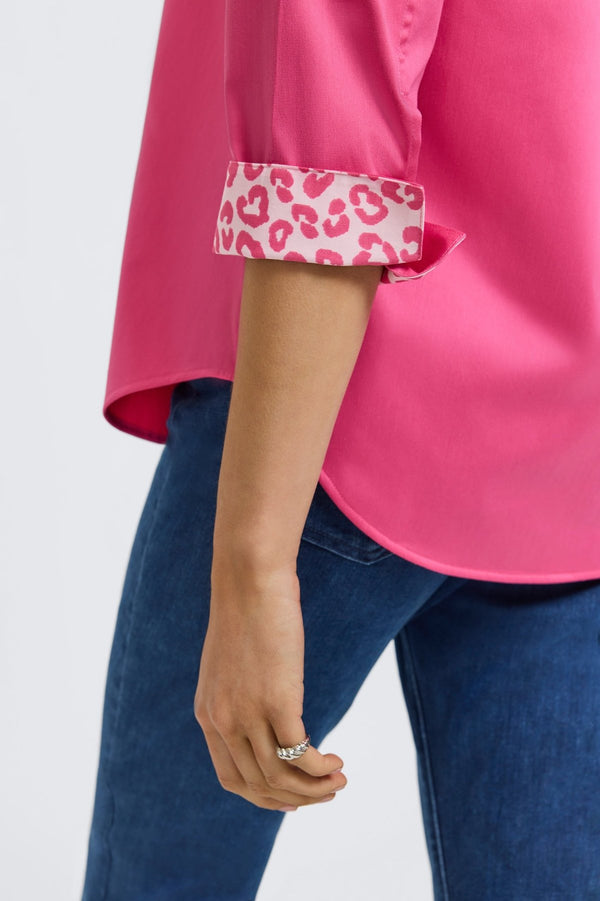 Foxcroft Margie No Iron Stretch Matte Sateen 3/4 Sleeve Shirt