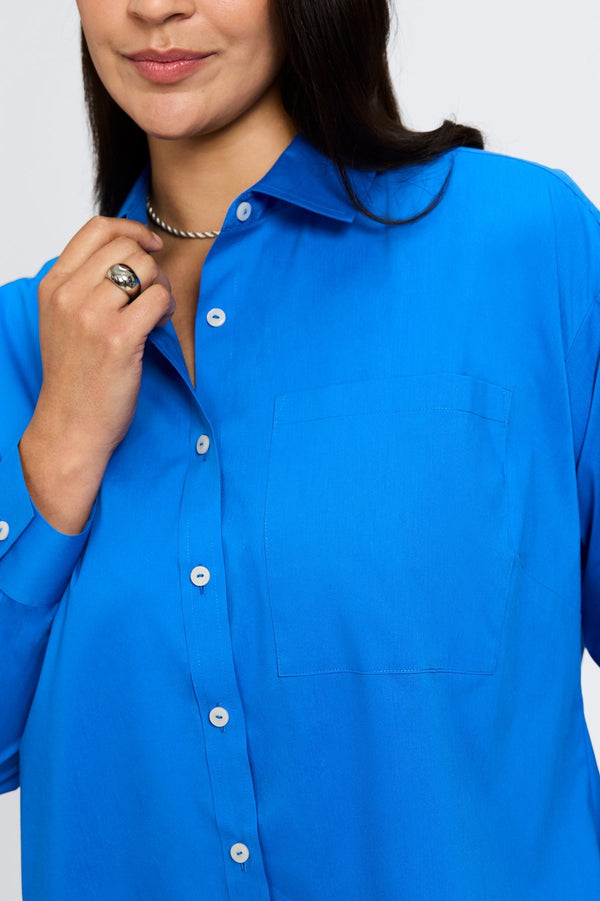 Foxcroft Marina Plus No Iron Stretch Cotton Long Sleeve Short Shirt