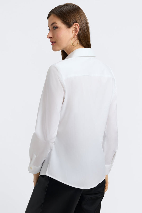 Foxcroft Marlee Playful Animal Trim Long Sleeve Shirt